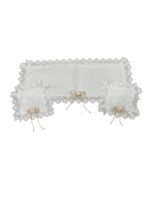 Art 1224 Tris centri in puro lino avorio