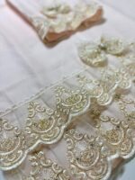 Art 1198 coppia di asciugamani in puro lino rosa - immagine 2