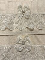 Art 1216 Coppia di asciugamani avorio - immagine 3