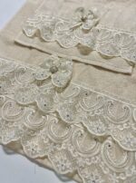 Art 1216 Coppia di asciugamani avorio - immagine 4