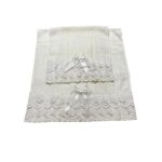 Art 1207 Coppia di asciugamani in spugna bianchi