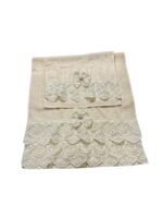 Art 1216 Coppia di asciugamani avorio