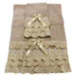 Art 1211 Coppia asciugamani in spugna tortora