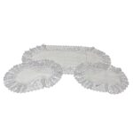 Art 1249 Tris centri in tulle pois bianco