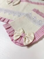 Art 1250 Tris centri in cotone rustico bianchi - immagine 2