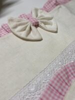 Art 1250 Tris centri in cotone rustico bianchi - immagine 4