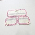 Art 1250 Tris centri in cotone rustico bianchi - immagine 3