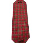 Art 1254 Runner in tartan rosso e verde