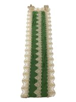 Art 1257 Runner in damasco in seta verde - immagine 4