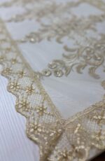 Art 1263 Runner in tulle crema - immagine 3