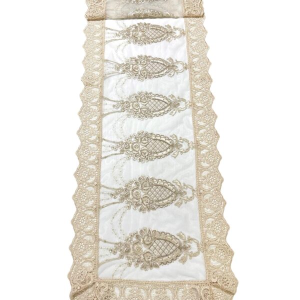 Art 1267 Runner in pizzo crema