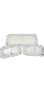 Art 1243 Tris centri in lino bianchi