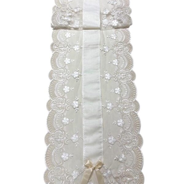 Art 1270 Runner in puro lino avorio