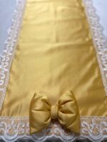 Art 1276 Runner in damasco in seta giallo - immagine 2