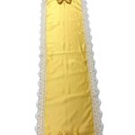 Art 1276 Runner in damasco in seta giallo