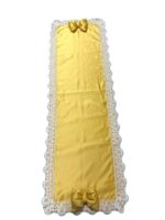 Art 1276 Runner in damasco in seta giallo