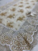 Art 1277 Runner pizzo avorio e oro - immagine 2