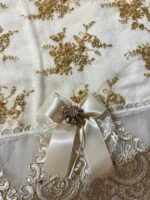 Art 1277 Runner pizzo avorio e oro - immagine 3