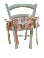 Art 1288 Cuscino rosa salmone in damasco in seta - immagine 4