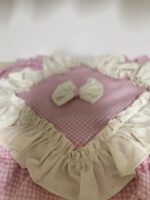 Art 1301 Copricucina in cotone rosa e bianco - immagine 4