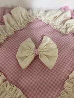 Art 1301 Copricucina in cotone rosa e bianco - immagine 2