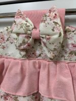 Art 1308 Copriforno tortora e rosa in cotone - immagine 2