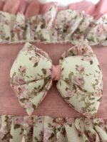 Art 1309 Copricucina tortora e rosa in cotone - immagine 2