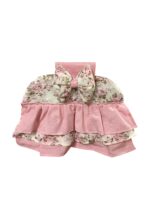 Art 1308 Copriforno tortora e rosa in cotone