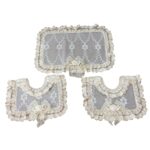 Art 1313 Tappeti crema con pizzo