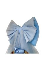 Art 1320 Fiocco nascita azzurro in tulle - immagine 3