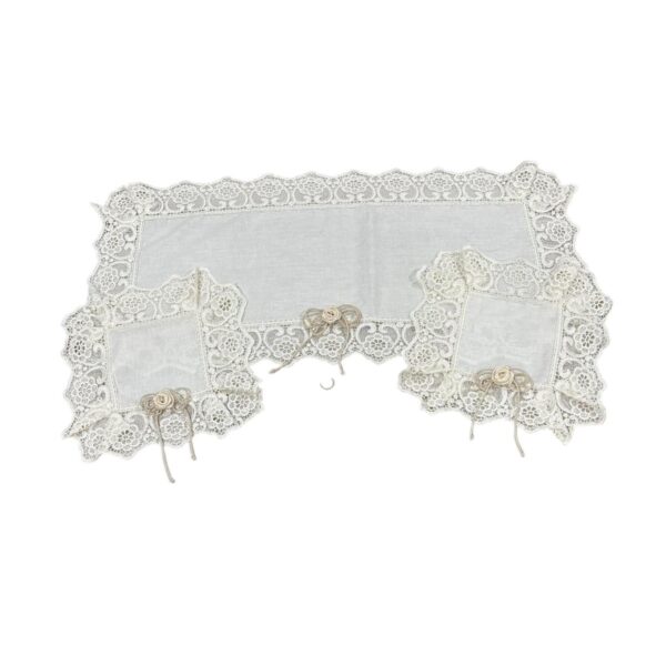 Art 1246 Tris centri in lino avorio