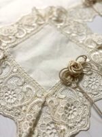 Art 1246 Tris centri in lino avorio - immagine 4