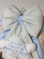 Art 1330 Coccarda nascita azzurra - immagine 3