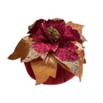 Art 1352 Puffo in velluto rosso