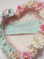 Art 1367 Coccarda nascita rosa - immagine 3