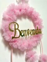 Art 1370 Coccarda rosa in tulle - immagine 2