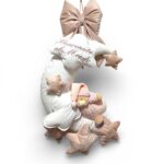 Art 1369 Coccarda nascita rosa