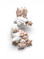 Art 1369 Coccarda nascita rosa