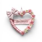 Art 1371 Coccarda nascita rosa