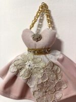 Art 1387 Abitino in velluto rosa - immagine 2