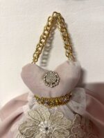 Art 1387 Abitino in velluto rosa - immagine 3