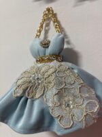 Art 1384 Abitino in velluto celeste - immagine 2