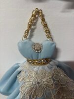 Art 1384 Abitino in velluto celeste - immagine 3