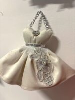 Art 1386 Abitino in velluto avorio - immagine 2