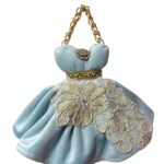 Art 1384 Abitino in velluto celeste