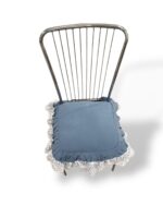 Art 1391 Cuscino per sedia azzurro polvere