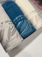 Art 1401 Set 3+3 asciugamani in spugna jacquard - immagine 3