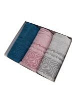 Art 1403 Set 3+3 asciugamani in spugna jacquard - immagine 2