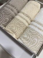 Art 1402 Set 3+3 asciugamani in spugna jacquard - immagine 3