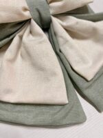 Art 1409 Fiocco bianco e verde salvia - immagine 2